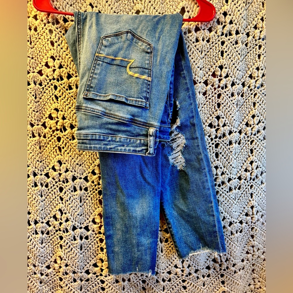 American Eagle Distressed Skinny Jeans